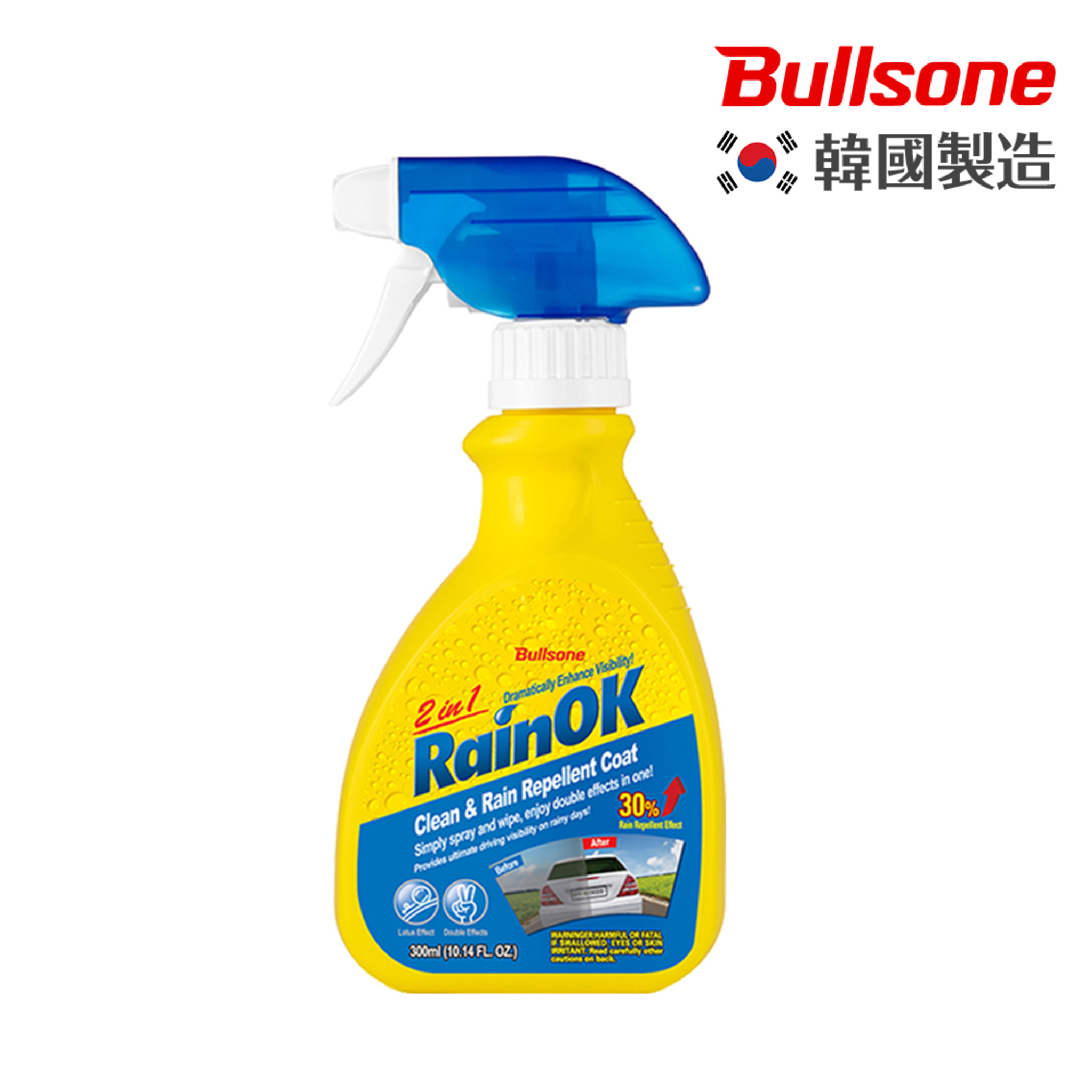 勁牛王 Bullsone RainOK玻璃清潔 / 撥水劑(2合1)